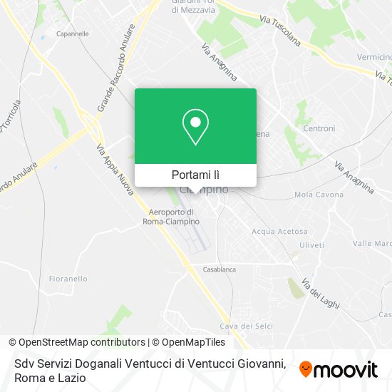 Mappa Sdv Servizi Doganali Ventucci di Ventucci Giovanni