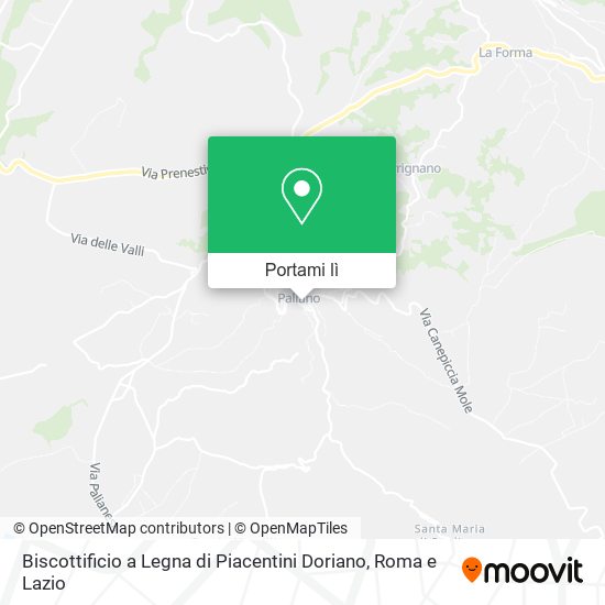 Mappa Biscottificio a Legna di Piacentini Doriano