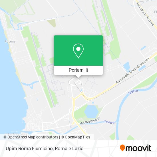 Mappa Upim Roma Fiumicino