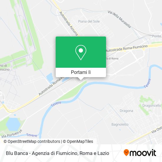 Mappa Blu Banca - Agenzia di Fiumicino