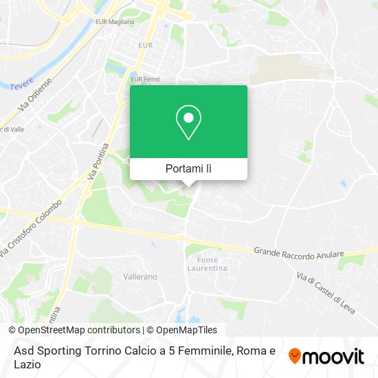 Mappa Asd Sporting Torrino Calcio a 5 Femminile