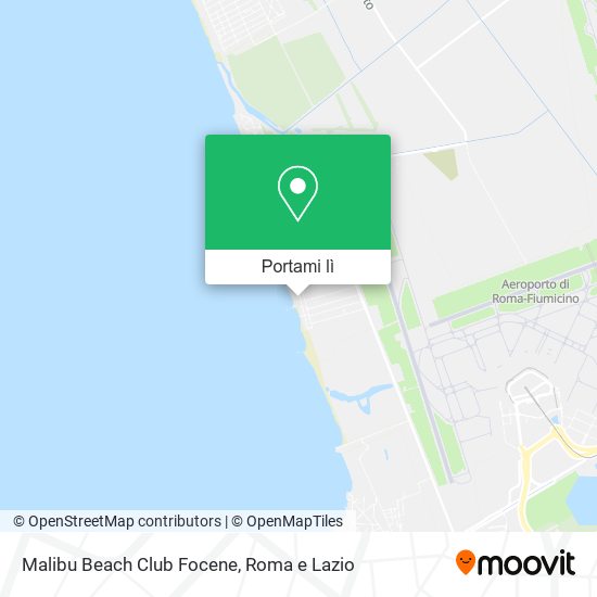Mappa Malibu Beach Club Focene