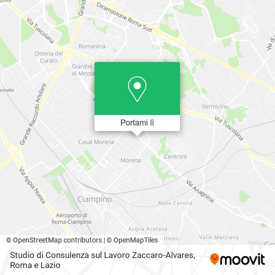 Mappa Studio di Consulenza sul Lavoro Zaccaro-Alvares