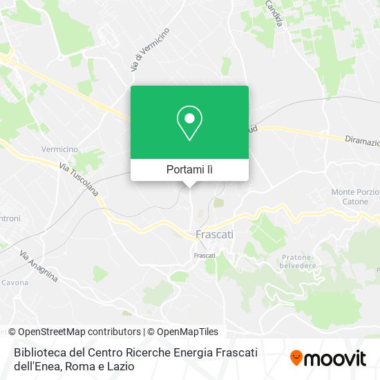 Mappa Biblioteca del Centro Ricerche Energia Frascati dell'Enea