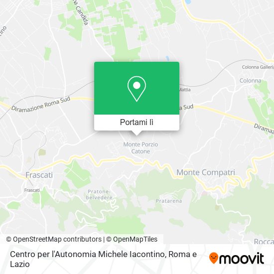 Mappa Centro per l'Autonomia Michele Iacontino