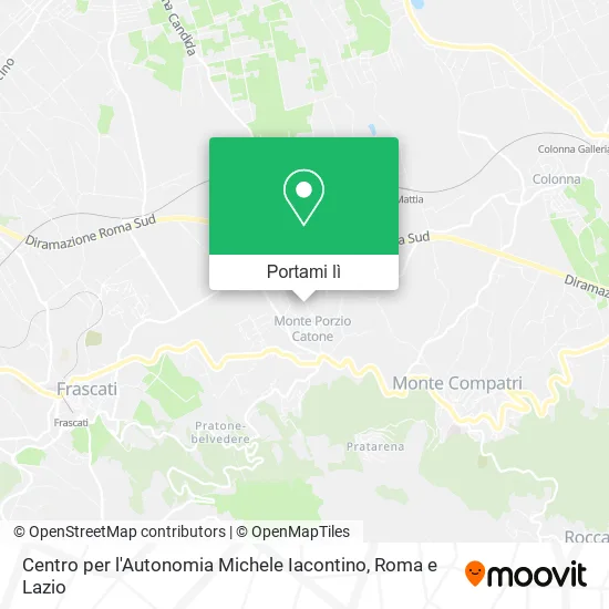 Mappa Centro per l'Autonomia Michele Iacontino