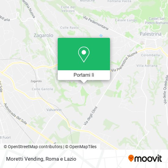 Mappa Moretti Vending