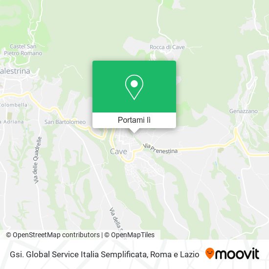 Mappa Gsi. Global Service Italia Semplificata