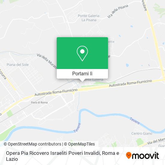 Mappa Opera Pia Ricovero Israeliti Poveri Invalidi