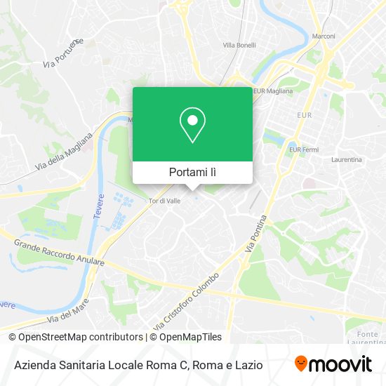 Mappa Azienda Sanitaria Locale Roma C