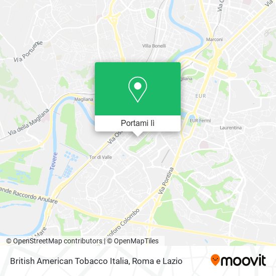 Mappa British American Tobacco Italia