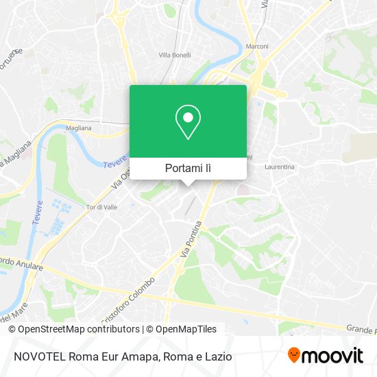 Mappa NOVOTEL Roma Eur Amapa