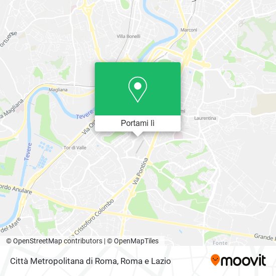 Mappa Città Metropolitana di Roma