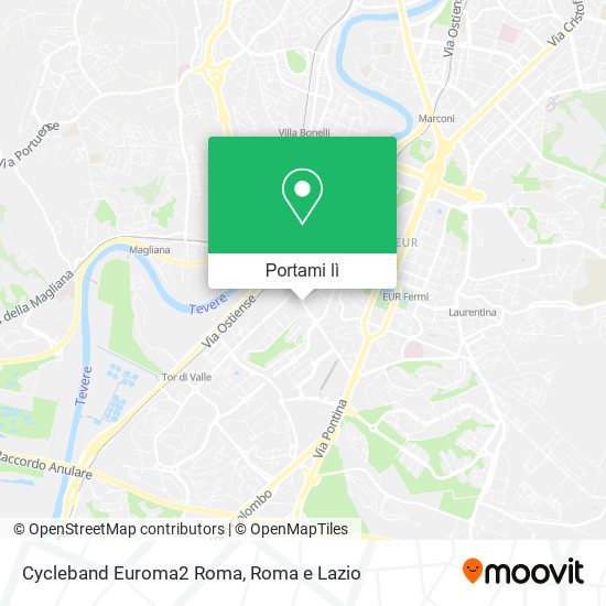 Mappa Cycleband Euroma2 Roma