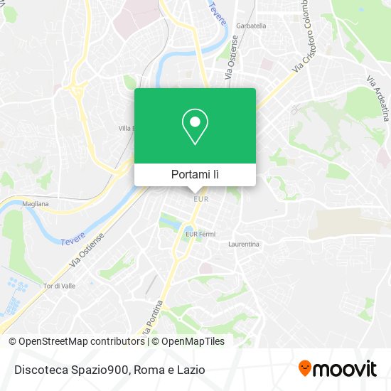 Mappa Discoteca Spazio900