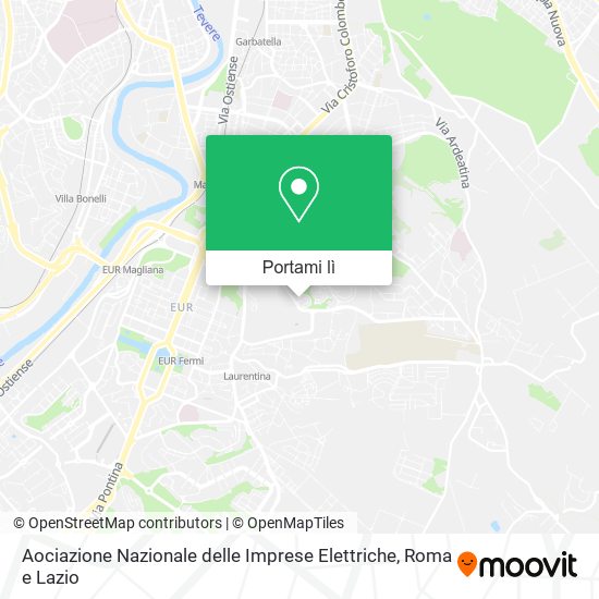 Mappa Aociazione Nazionale delle Imprese Elettriche