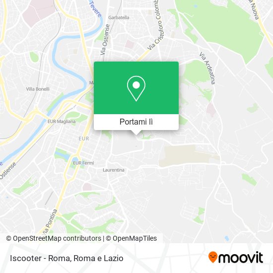 Mappa Iscooter - Roma