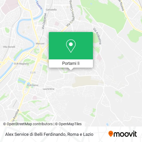 Mappa Alex Service di Belli Ferdinando