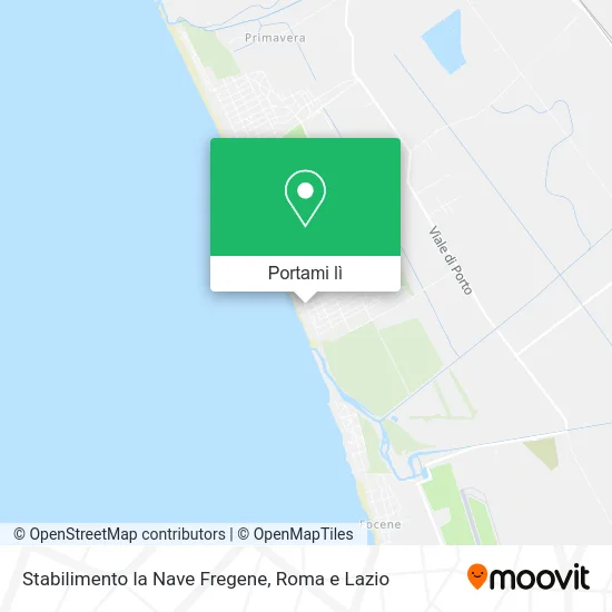 Mappa Stabilimento la Nave Fregene