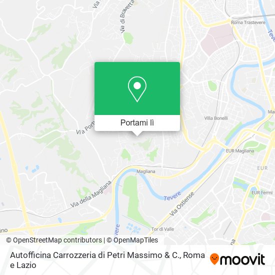 Mappa Autofficina Carrozzeria di Petri Massimo & C.