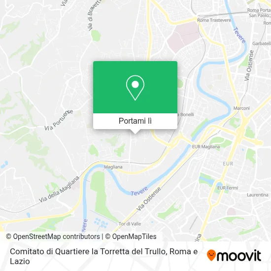 Mappa Comitato di Quartiere la Torretta del Trullo