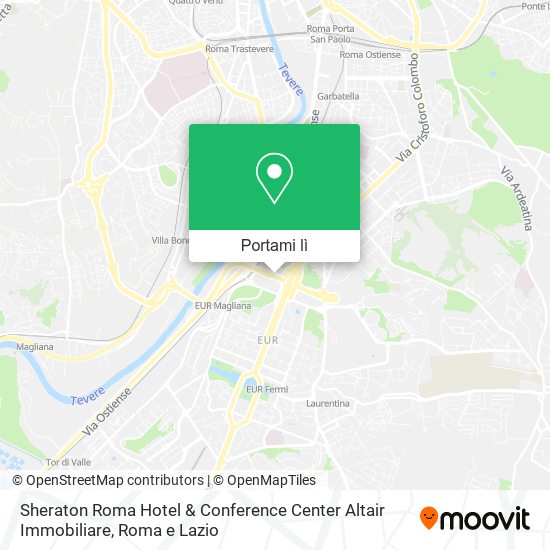 Mappa Sheraton Roma Hotel & Conference Center Altair Immobiliare