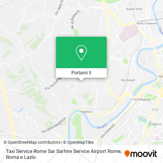 Mappa Taxi Service Rome Sar Sarhire Service Airport Rome