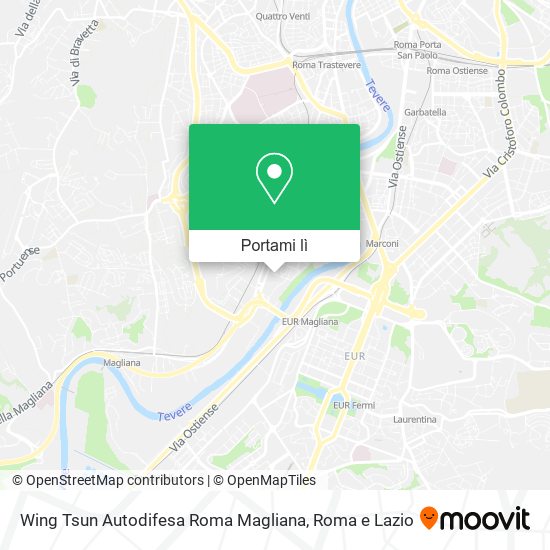 Mappa Wing Tsun Autodifesa Roma Magliana