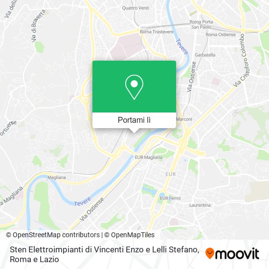 Mappa Sten Elettroimpianti di Vincenti Enzo e Lelli Stefano