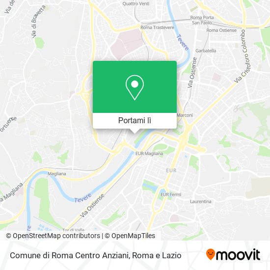 Mappa Comune di Roma Centro Anziani