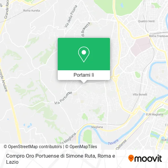 Mappa Compro Oro Portuense di Simone Ruta