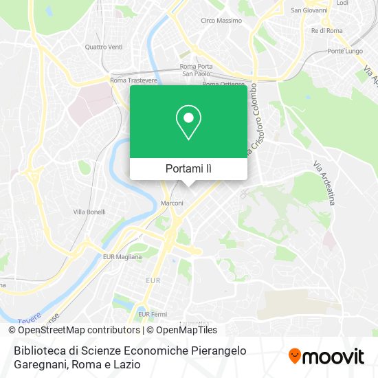 Mappa Biblioteca di Scienze Economiche Pierangelo Garegnani