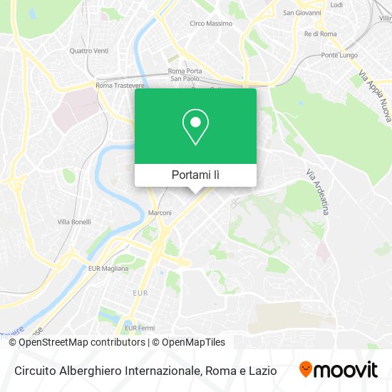 Mappa Circuito Alberghiero Internazionale