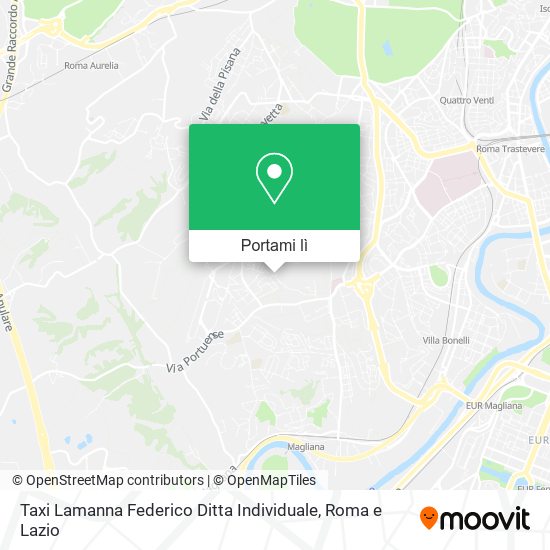 Mappa Taxi Lamanna Federico Ditta Individuale