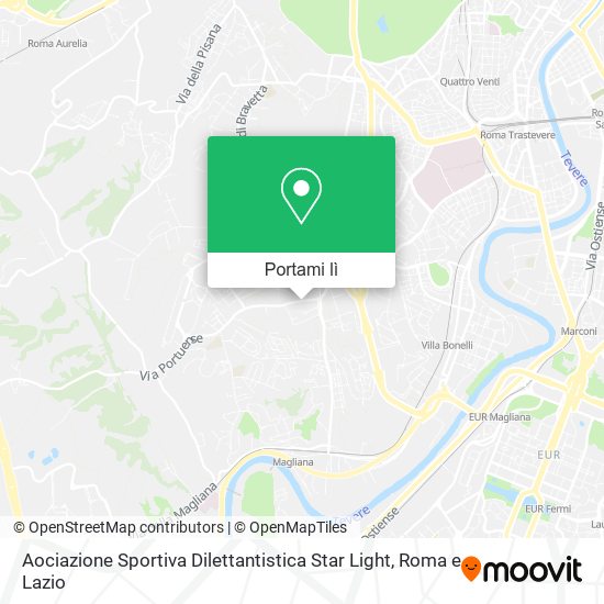 Mappa Aociazione Sportiva Dilettantistica Star Light