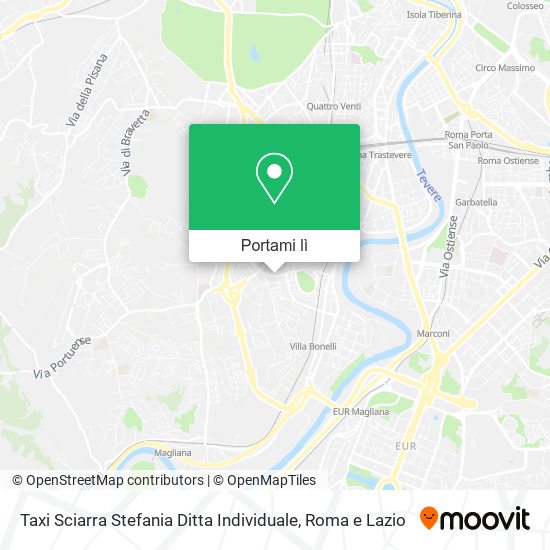 Mappa Taxi Sciarra Stefania Ditta Individuale