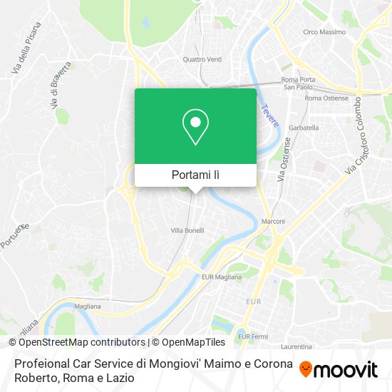Mappa Profeional Car Service di Mongiovi' Maimo e Corona Roberto