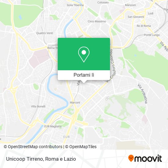 Mappa Unicoop Tirreno