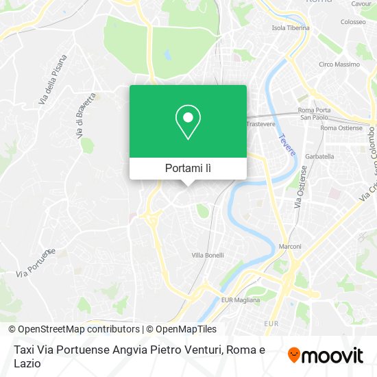 Mappa Taxi Via Portuense Angvia Pietro Venturi