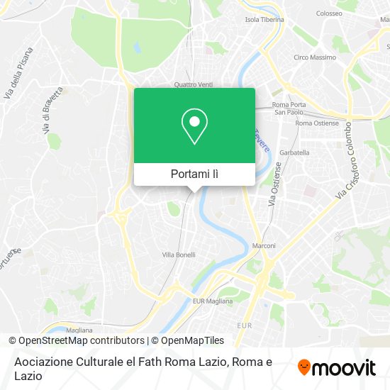 Mappa Aociazione Culturale el Fath Roma Lazio
