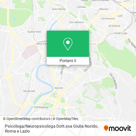 Mappa Psicologa / Neuropsicologa Dott.ssa Giulia Norido