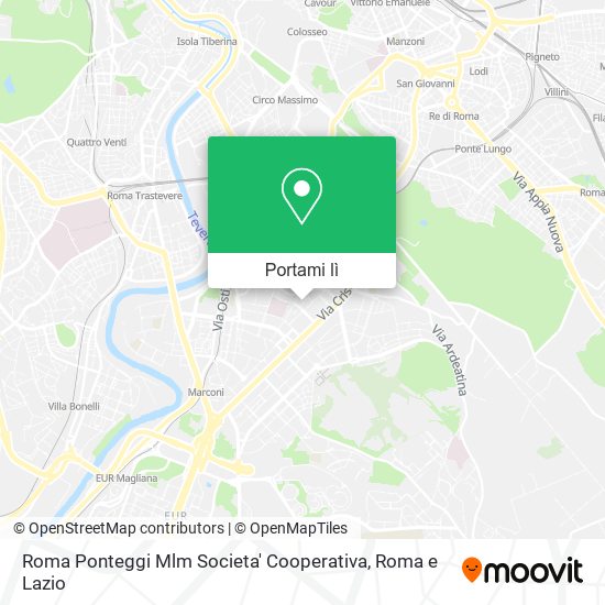 Mappa Roma Ponteggi Mlm Societa' Cooperativa