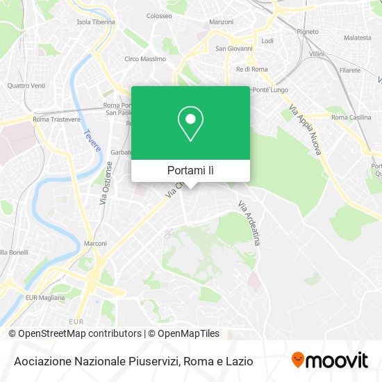 Mappa Aociazione Nazionale Piuservizi