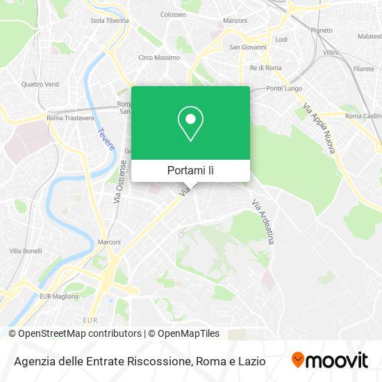 Mappa Agenzia delle Entrate Riscossione