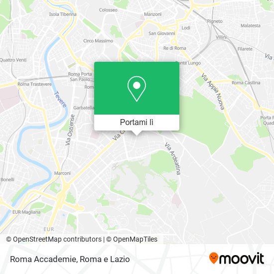 Mappa Roma Accademie