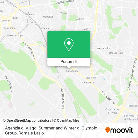 Mappa Agenzia di Viaggi Summer and Winter di Olympic Group