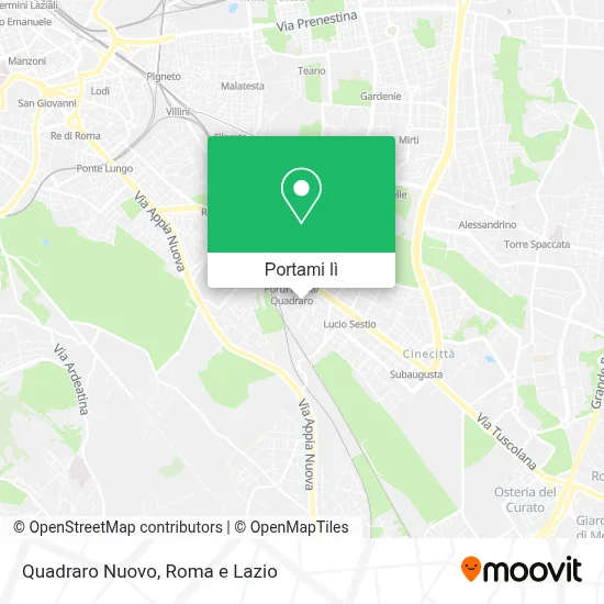 Mappa Quadraro Nuovo