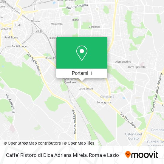 Mappa Caffe' Ristoro di Dica Adriana Mirela