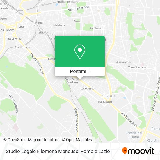 Mappa Studio Legale Filomena Mancuso