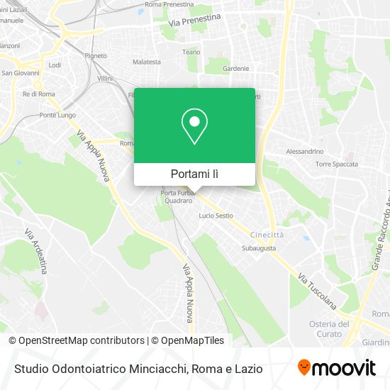 Mappa Studio Odontoiatrico Minciacchi